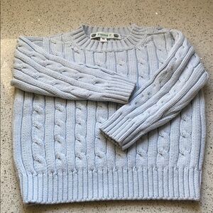 Girls Cotton Cable Knit Sweater